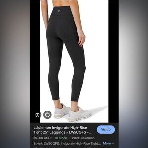 Lululemon Invigorate High Rise Tight 25”